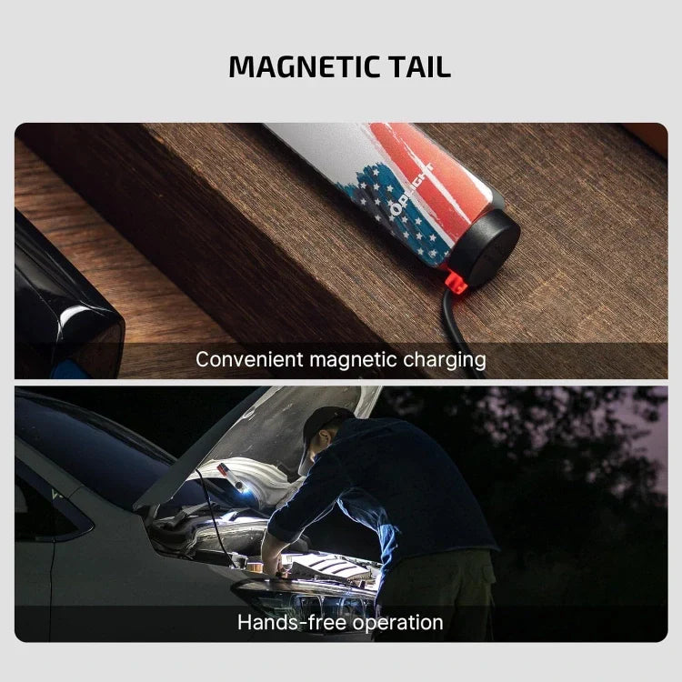 Olight Arkfeld Pro Flat EDC Flashlight – Stars & Stripes Edition