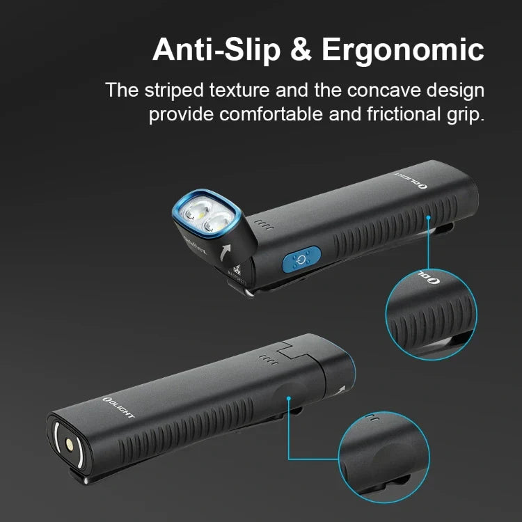 Olight Arkflex Adjustable Right Angle Flashlight – Black
