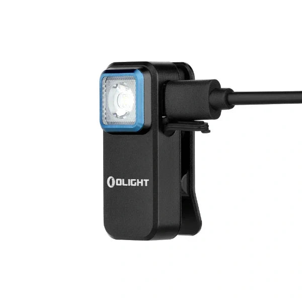 Olight Oclip Clip Light – White & Red, Black