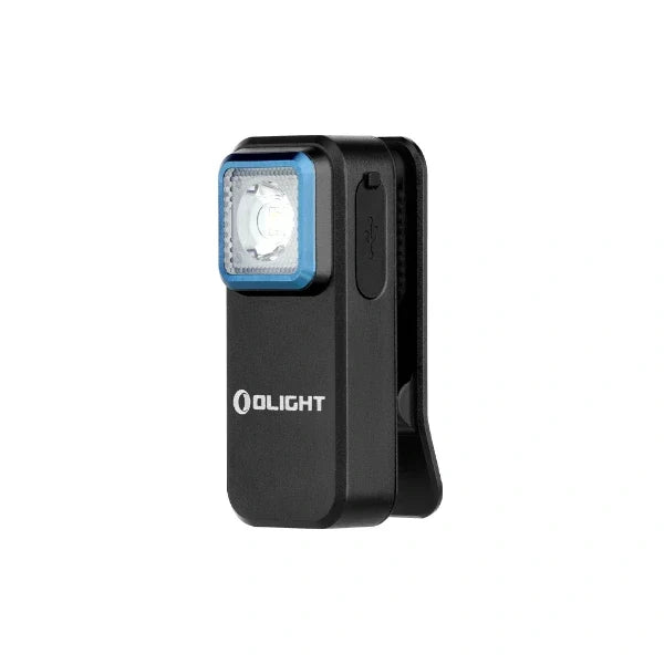 Olight Oclip Clip Light – White & Red, Black