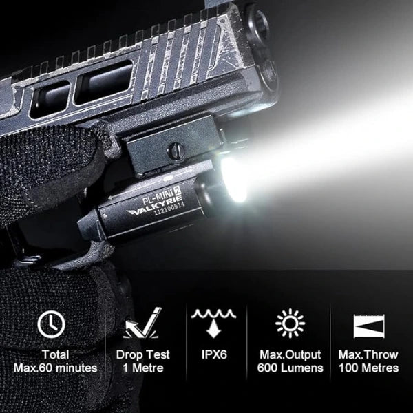 Olight PL-MINI 2 Valkyrie Compact Rail Mounted Light – Black