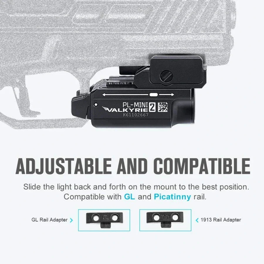 Olight PL-MINI 2 Valkyrie Compact Rail Mounted Light – Desert Tan