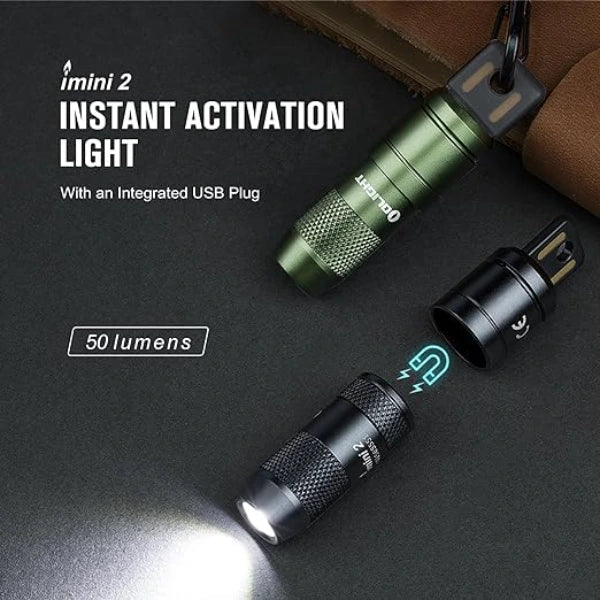 Olight i Mini 2 Rechargeable Mini Flashlight – OD Green